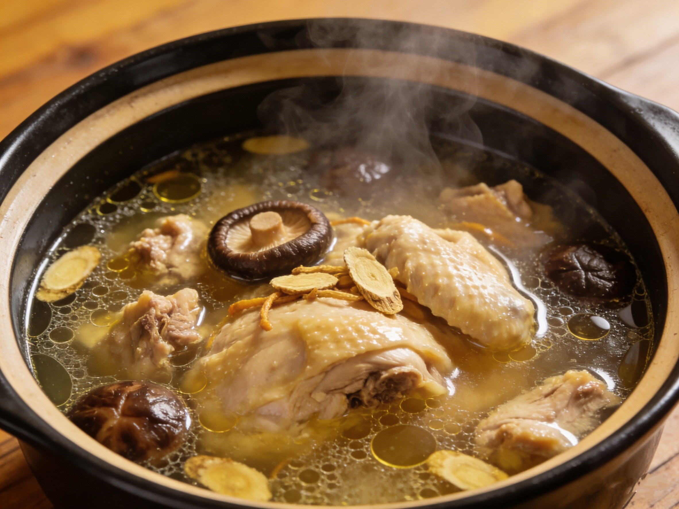 香菇黄芪炖鸡汤--AI--修改